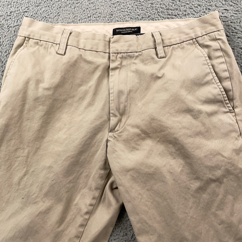 Banana Republic Pants Mens 31x32 Khaki Tan Dawson Chino Cotton Casual Straight